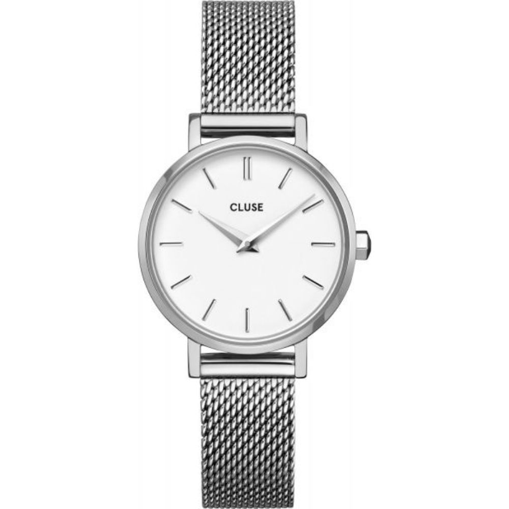 CLUSE | Boho Chic Petite - Mesh Zilver/Wit